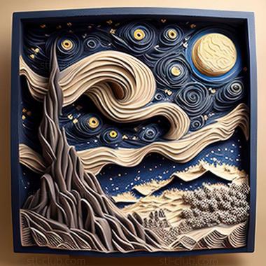 3D model starry night (STL)